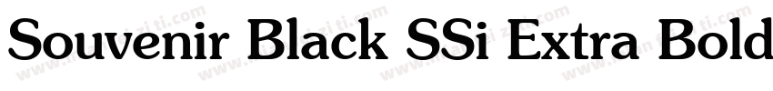 Souvenir Black SSi Extra Bold字体转换